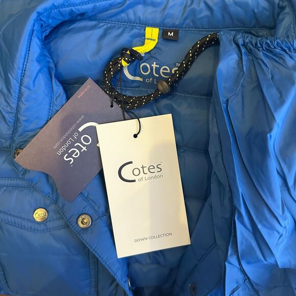 Cotes of London shirt puffer jacket Vibrant Blue Women's Puffer Jacket - Picture 10 of 15